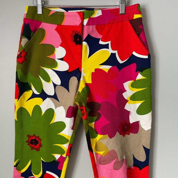 Trina Turk Moss 2 Pant In Nocolor Cropped Dress Pant Colorful Women's Size 4 - Picture 6 of 10